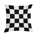 Chequered Flag Soft Reinforced Edging Throw Pillow