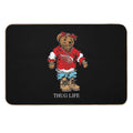 Thug Life Bear White  Easy Maintenance Bath Mat