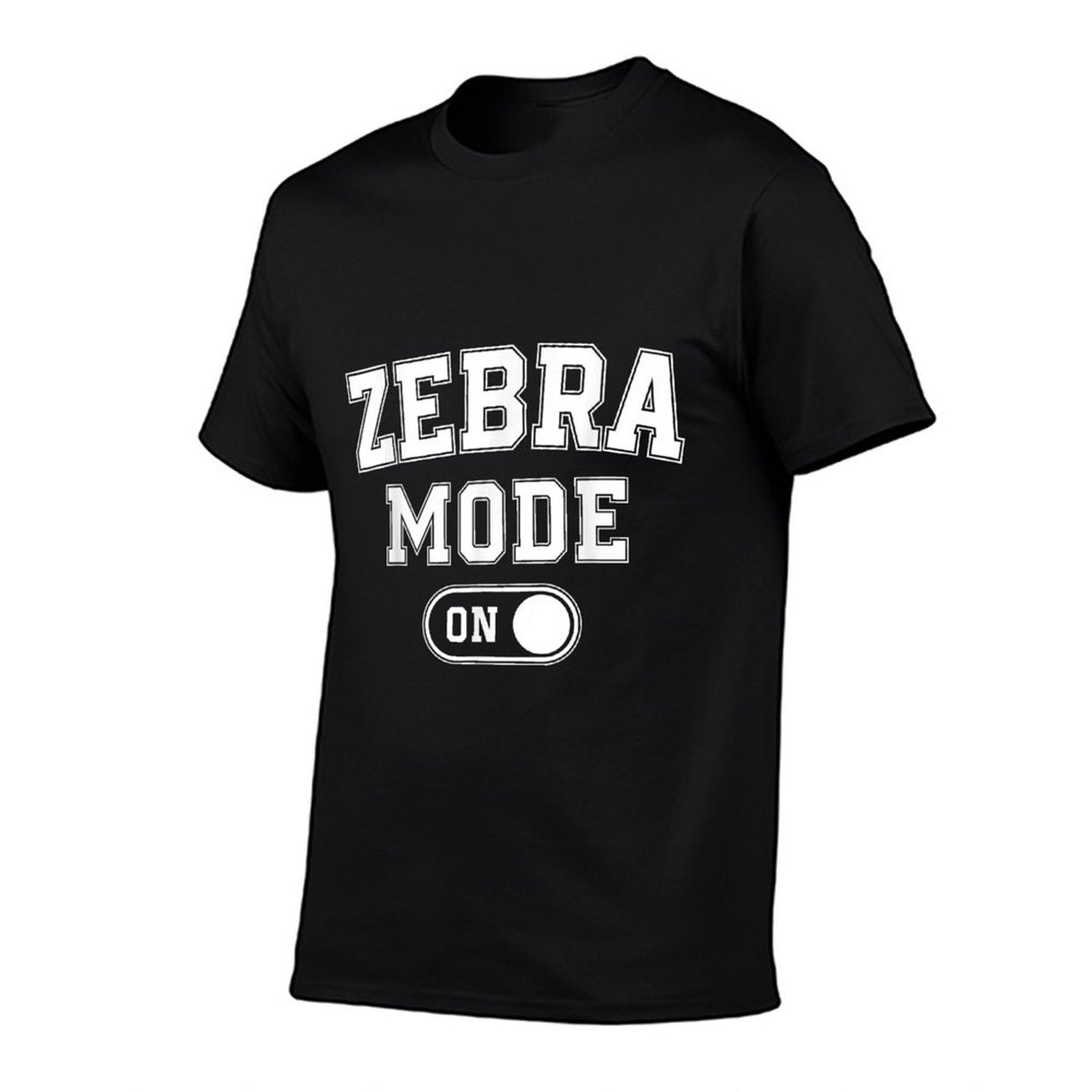 Zebra Mode On Costume Funny Safari Gift Zoo Animal Lover  Heathered Texture T-Shirt