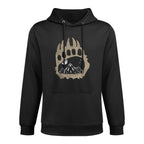 Hiker Mountains Animal Bear Hiking Outdoor Nature Forest Shape Retention Hoodie