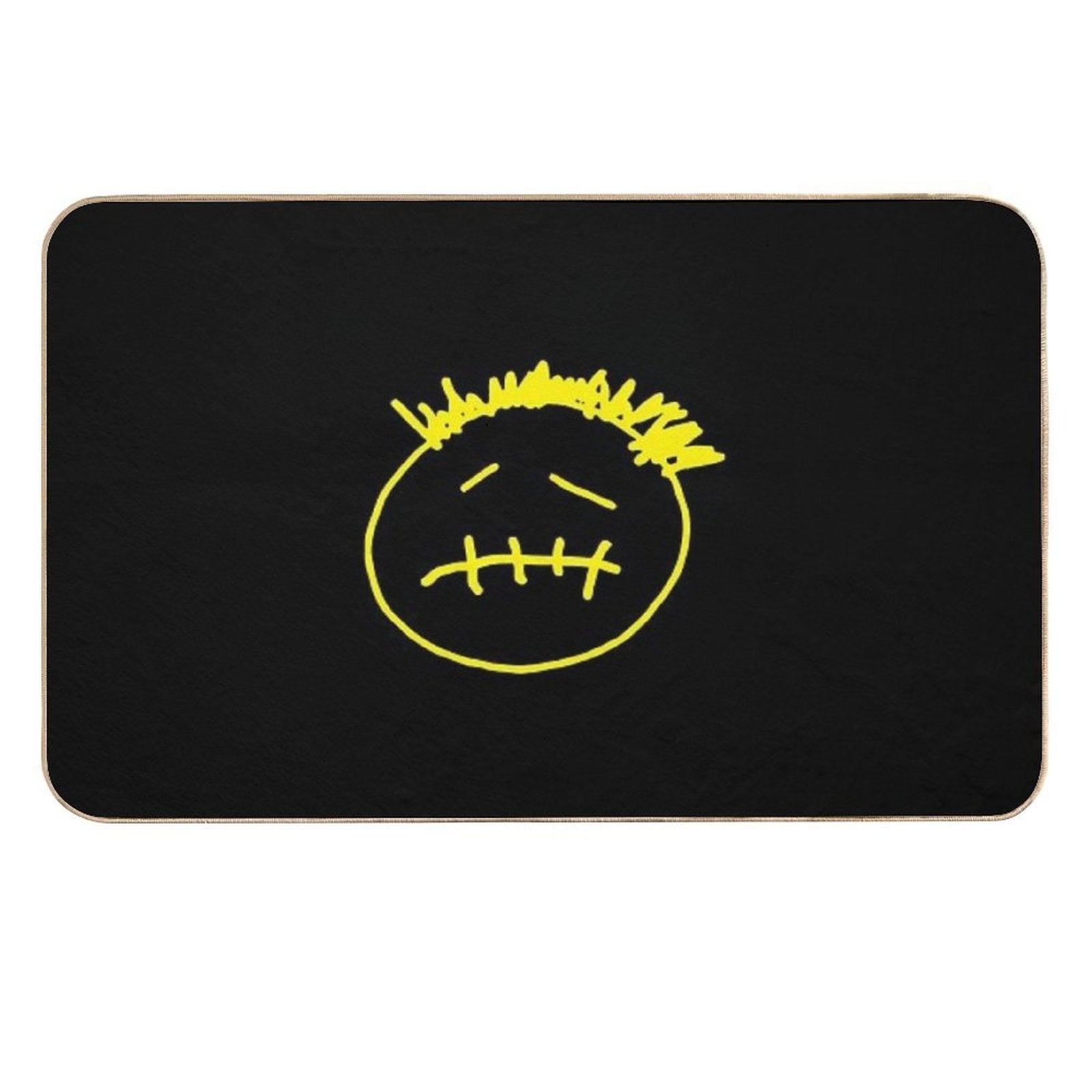 TRAVIS SCOTT FACE YELLOW HALLOWEEN THUG  Long-Lasting Bath Mat