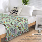 Sloths Easy Care Throw Blanket