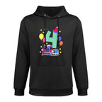 4th Birthday Train Lovers I&#39;m 4 Boys Kids Four Years Old Colorfast Hoodie