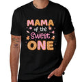 Mama Of The Sweet One Gingerbread 1st Birthday Girl Xmas  Fade-proof Color T-Shirt