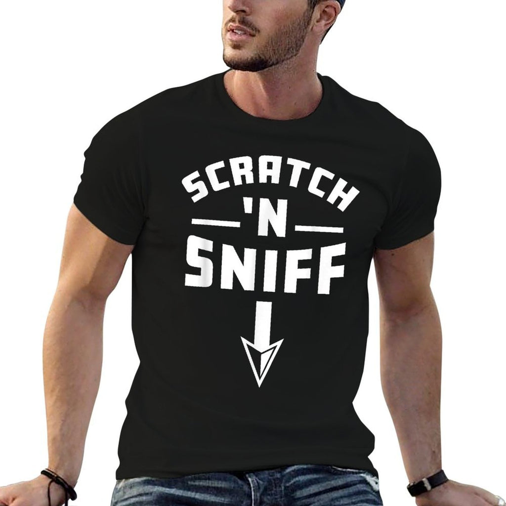 Scratch And Sniff Funny Adult Humor Embarrassing Meme Joke  Oversized Silhouette T-Shirt