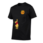 Disney Winnie The Pooh Reaching For Faux Pocket Honey  Stretchy T-Shirt