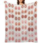 Boobs Shrink-resistant Throw Blanket
