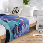 Lights Over Hadrians Wall Shrink-resistant Throw Blanket