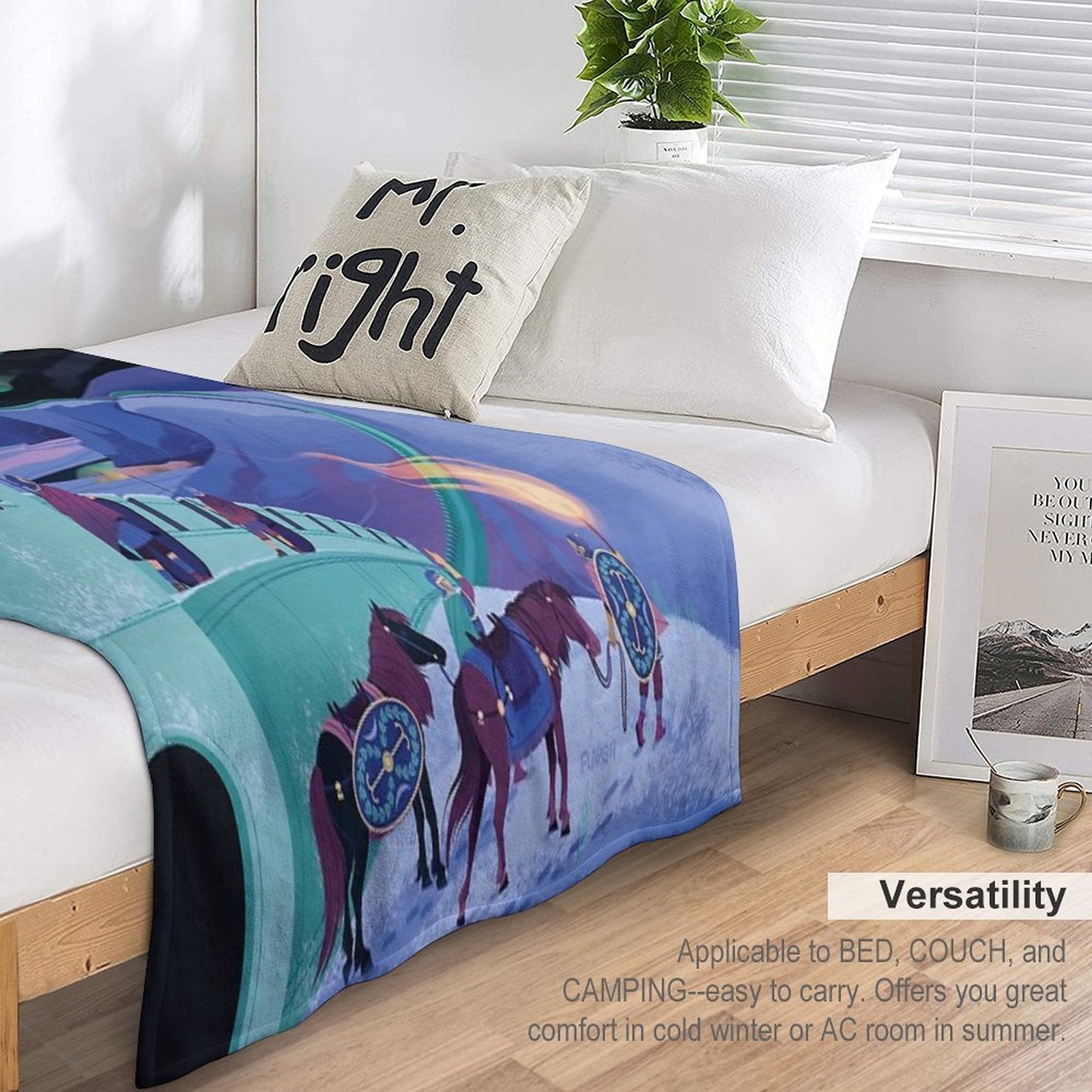 Lights Over Hadrians Wall Shrink-resistant Throw Blanket