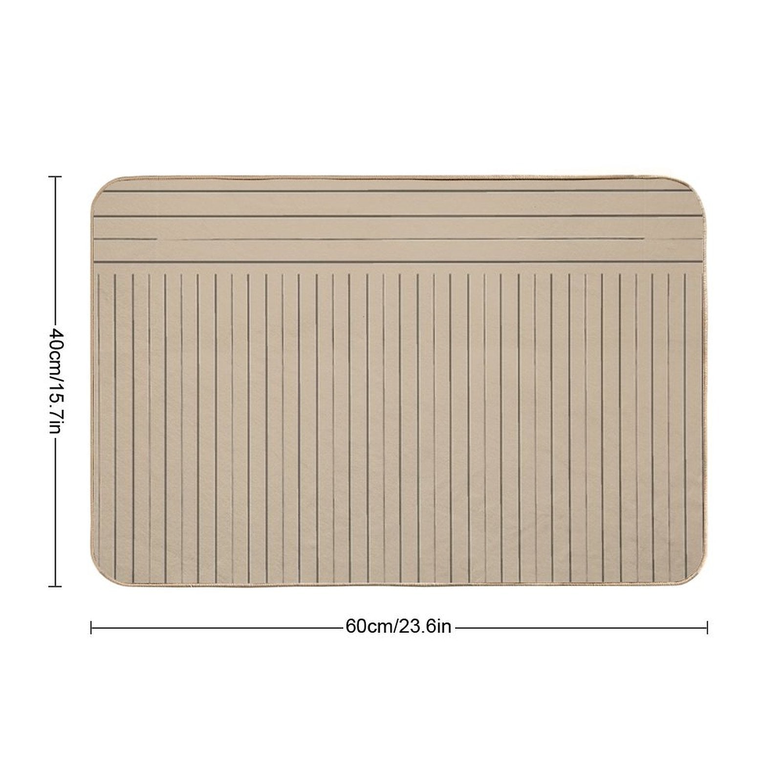 Ruler Pattern  Pet-Safe Bath Mat