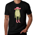 Western Country Cowgirl Rodeo  Funny Cowboy Frog Cartoon  Relaxed-fit T-Shirt