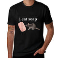 Vintage FUNNY Meme I Eat Soap Rat  Easy-care T-Shirt