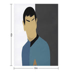 Spock Torn Plush Throw Blanket