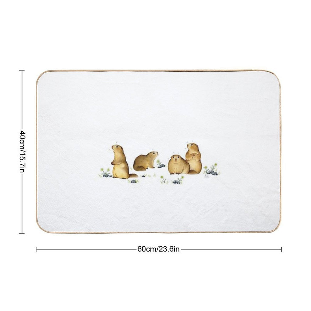 Marmot Family  Slip-Resistant Bath Mat