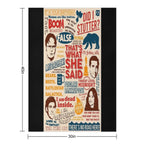 All The Best Quotes from The Office - That's What She Said! Versatility Throw Blanket