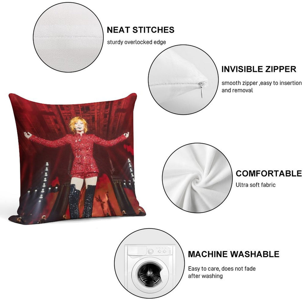 Mylène Farmer Nevermore 2024 Concert Soft Gift Ready Throw Pillow