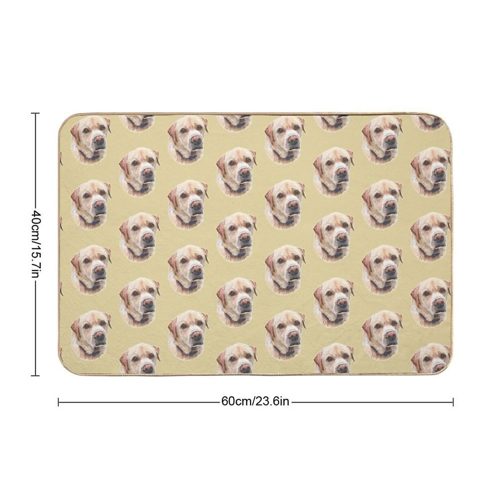 Yellow Labrador  Non-Slip Bath Mat