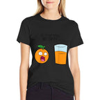 Is That You Bro Kawaii Fruit Funny Orange Juice  Summer-ready Fabric T-Shirt