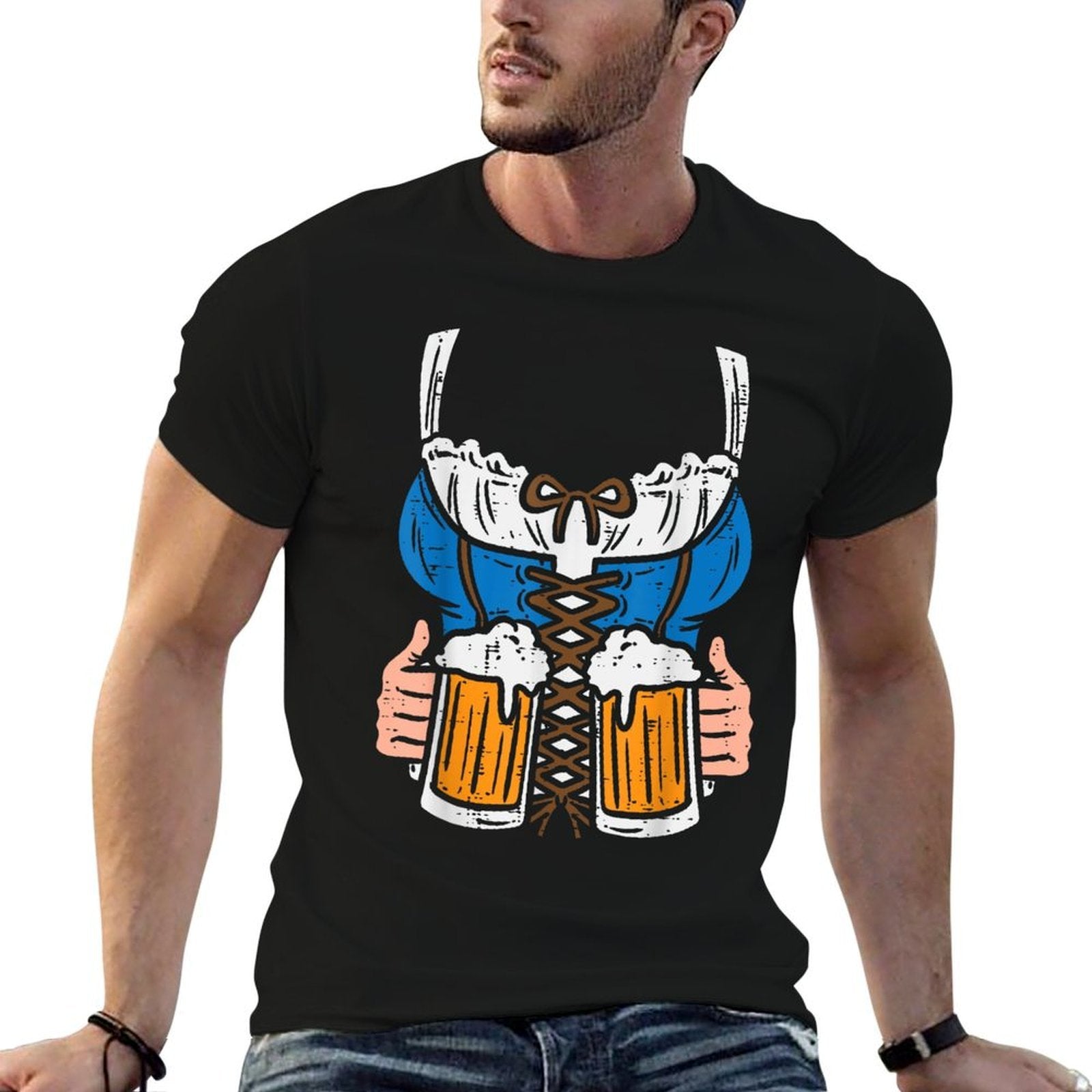 Drindl Costume German Bavarian Oktoberfest Festival Women  Stretchy T-Shirt