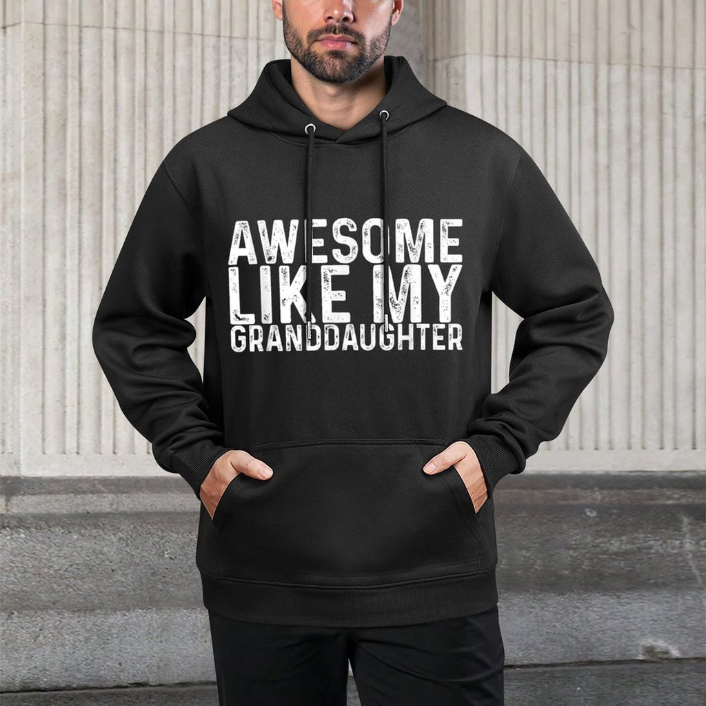 Awesome Like My Daughterss Unisex-Adults Black Small Modern Novelty Moisture-Wicking Hoodie