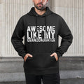 Awesome Like My Daughterss Unisex-Adults Black Small Modern Novelty Moisture-Wicking Hoodie