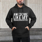 Awesome Like My Daughterss Unisex-Adults Black Small Modern Novelty Moisture-Wicking Hoodie