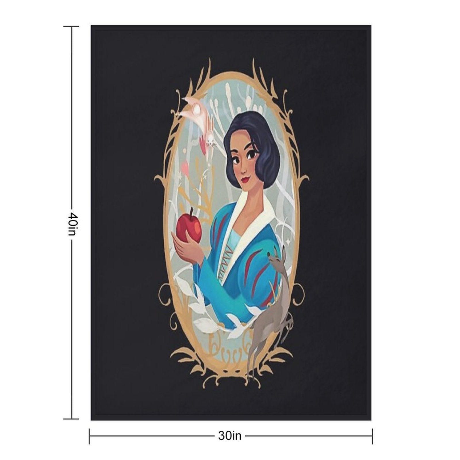 Snow White Movie Anti-pilling Throw Blanket