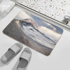 Rainbow Mountain (胭脂山),  Qinghai, China  Fade-Resistant Bath Mat