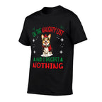 Cute Cardigan Welsh Corgi Dog Christmas On The Naughty List for Men Women  Oversized Silhouette T-Shirt