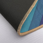 Retro Chevrons 002  Rapid-Drying Bath Mat