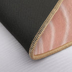 Blush SilkSatin Effect Pink  Slip-Resistant Bath Mat