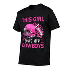 This Girl Loves Her Cowboys Football American Lovers Cowboys  Soft T-Shirt
