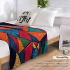 Colored Textures Series 21 Anti-pilling Throw Blanket