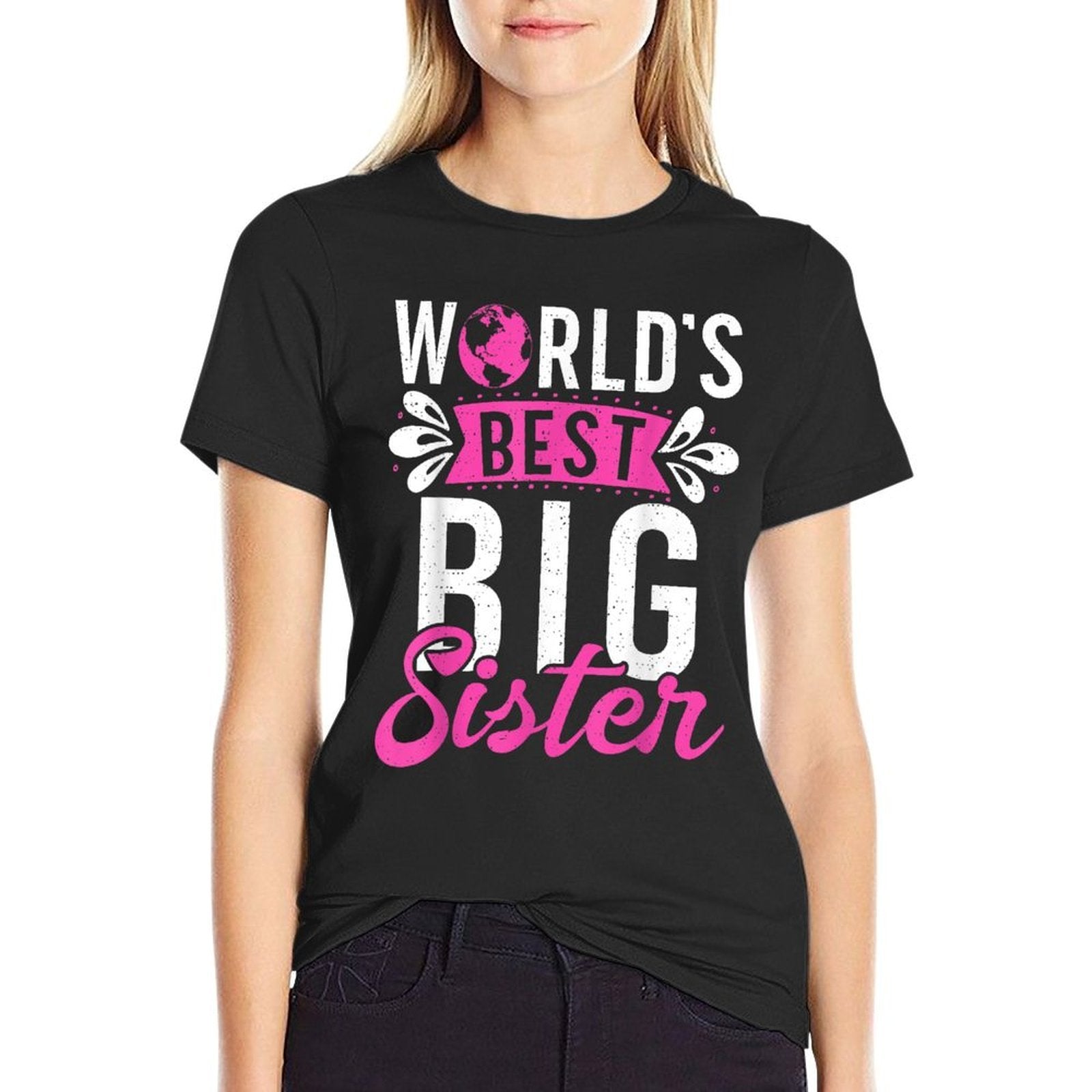 Worlds Best Big Sister  Polyester Blend T-Shirt