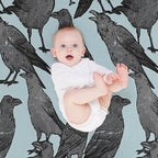 Cute Crow Pattern All-season Throw Blanket