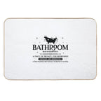 Funny Bathroom Description  Slip-Resistant Bath Mat