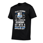Police Grandma Proud Grandma Of A Police Officer Grandmother  Graphic-printed T-Shirt