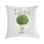 Topiary #2 Soft Reinforced Edging Throw Pillow