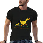 I Go Where Mommy Goes Funny Duck Mom And Kids Boys Girls  Polyester Blend T-Shirt