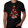 Funny Bowling Christmas Tree Lights Xmas Gifts For Men Women  Trendy Pattern T-Shirt
