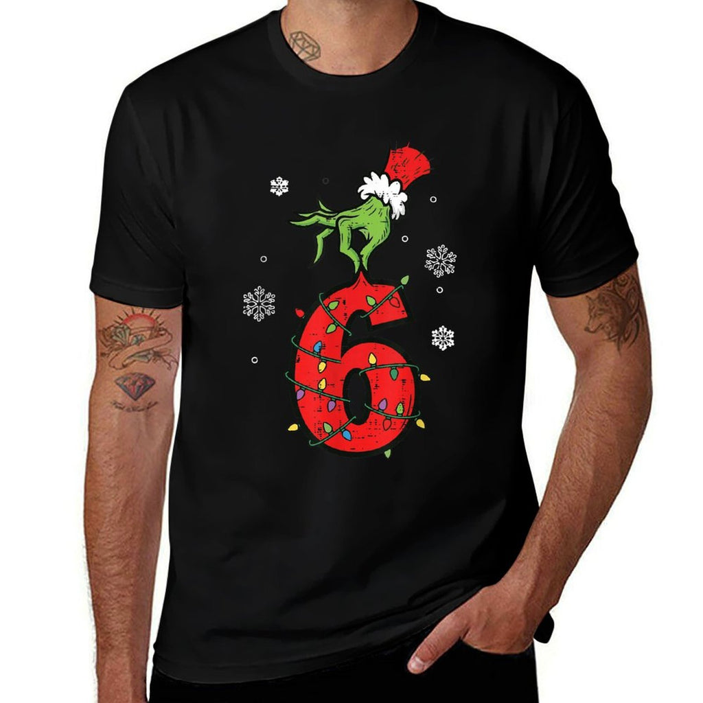 Number 6 Matching 67 Meme 6 7 Christmas Boys Youth Kids Comfortable T-Shirt