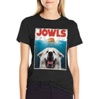 Funny Great Pyrenees Jowls Burger, Gentle Giant Cute Dog Mom  Summer-ready Fabric T-Shirt