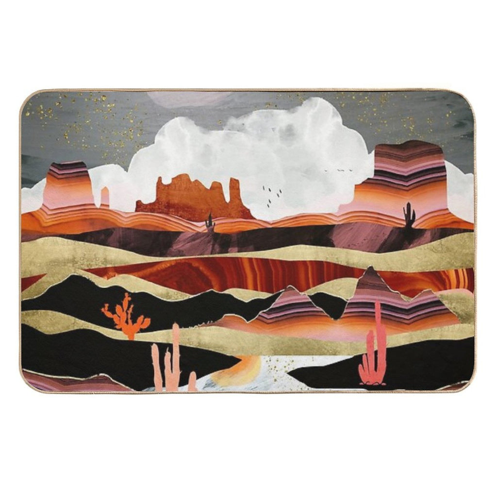 Coral Desert Lake  Multi-Purpose Bath Mat