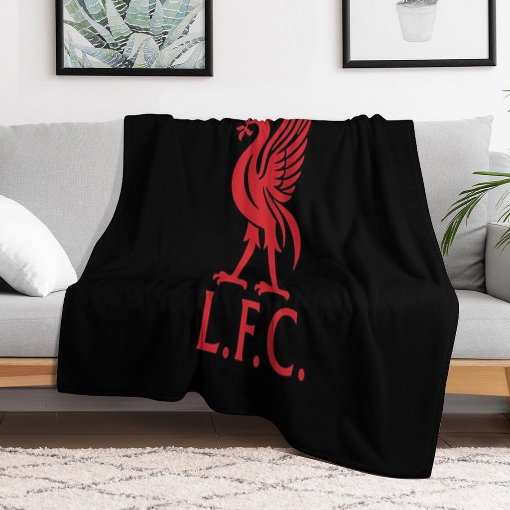 Red Liverpool LFC Bird Eco-conscious Throw Blanket