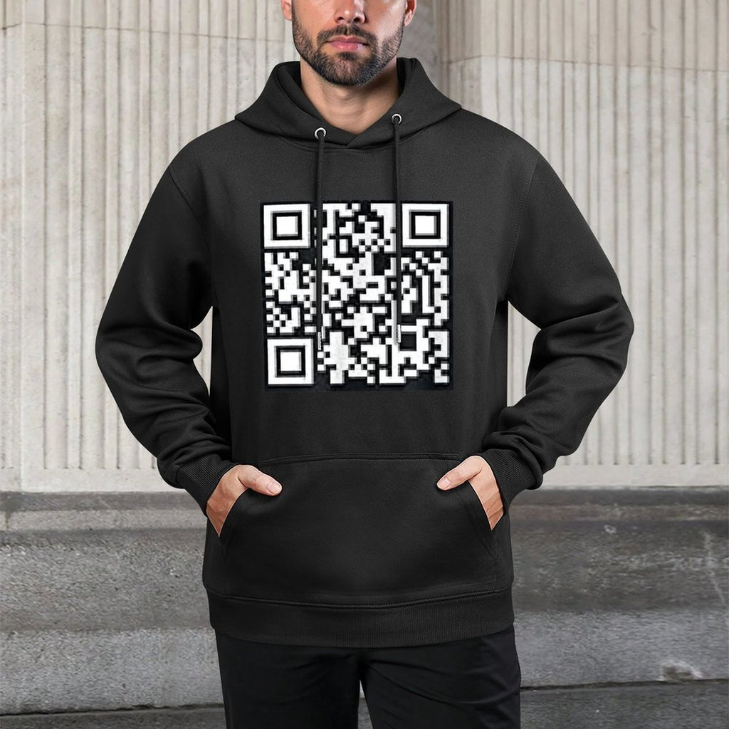 QR TRUMP President Trump Dance Code Funny Unisex-Adults Unisex Design Hoodie