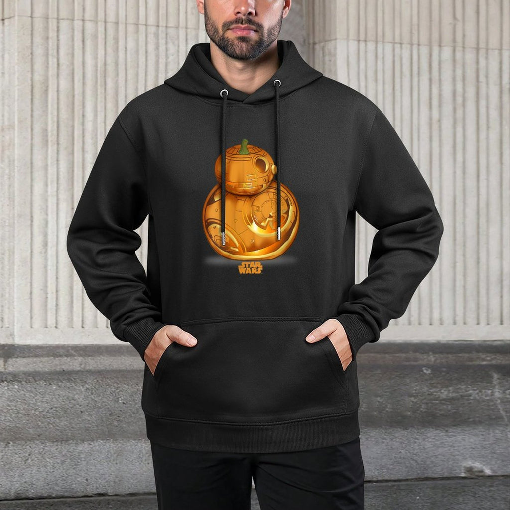 Star Wars Pumpkin Carved BB-8 Halloween Versatile Streetwear Hoodie