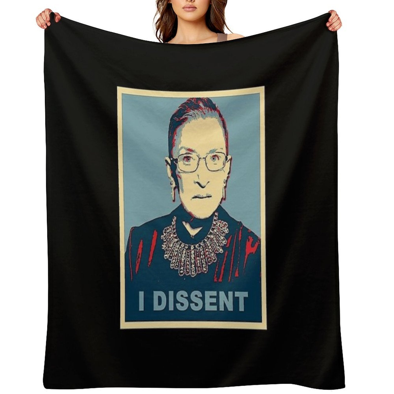 Notorious RBG I DISSENT Quick-dry Throw Blanket