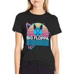 Big Floppa Caracal Cat Meme Retro Men Women Girls Kids  Breathable T-Shirt