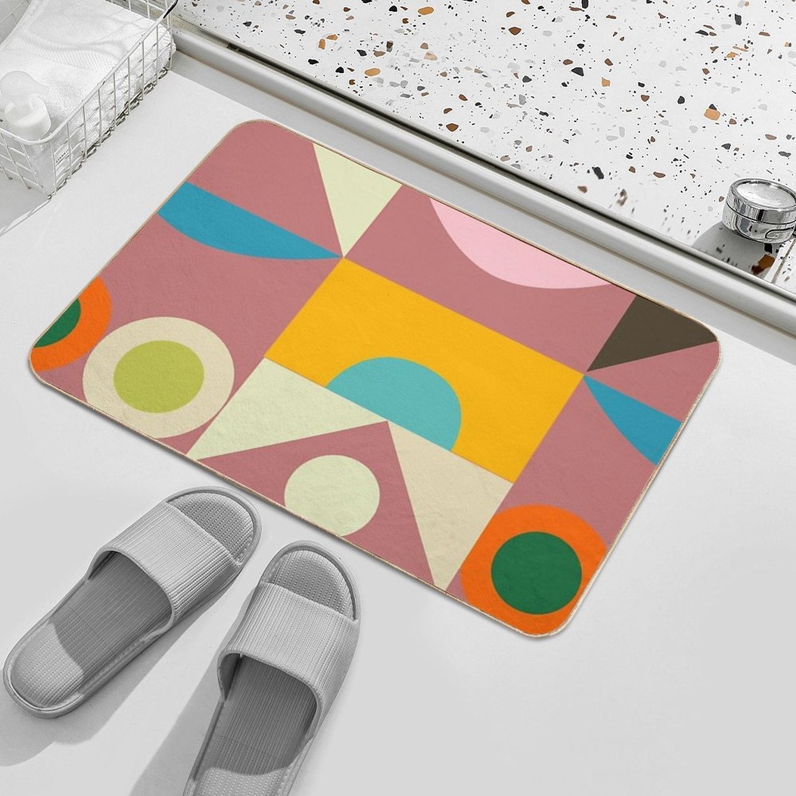Club Mod Dance Pink  Long-Lasting Bath Mat