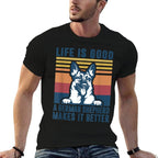 German Shepherd Gift Men Women Dog Dad Mom German Shepherd  Cotton T-Shirt